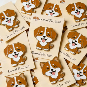 Broches en émail personnalisées en gros, motifs animaux mignons (chien, <span class=keywords><strong>aigle</strong></span>, <span class=keywords><strong>dauphin</strong></span>, koala, pingouin), épingles de revers en émail dur ou souple pour promotion ou cadeau - Product Image 2