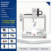Distributeur de colle automatique à double station de bureau 3 axes avec plateformes indépendantes pour le travail par lots