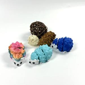 Modèle de jouet pour enfants unisexe imprimé en 3D, hérisson créatif articulé, décoration mobile, animalier tendance en PLA, pour les 7-12 mois - Product Image 4