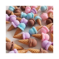 100 pièces mignon Mini crème glacée 3D résine modèle nourriture cuisine maison de poupée décor Photo accessoire maison bureau bricolage coque de téléphone embellissement