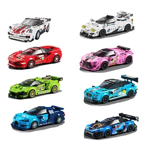 Super Speed Champions Racing Sports Cars Bricks Set Model Famous le go Technique Building Block Car Toys For Kids