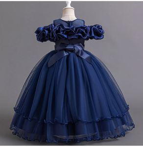 فتاة زهرة على الطراز الأوروبي ، أنيقة حمراء من التول المنفوش ، طفل 10 سنوات - Product Image 6