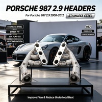Colector de Escape de Alto Rendimiento Personalizado para Porsche 987 2.9 (2008-2012), Potencia Totalmente Desbloqueada, SS304, Tuning de Carreras