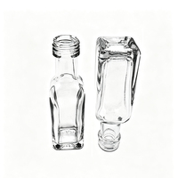 Nouvelle conception FLINT 20 ML MARASCA Bouteille en verre avec bouchon à vis argenté FINITION PP18 20ml
