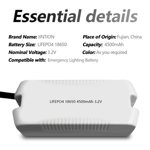 Batterie de remplacement d'éclairage d'urgence à distance JINTION <span class=keywords><strong>3</strong></span>.2V 4500mAh LiFePO4 pour Tridonic 28003806 <span class=keywords><strong>3</strong></span> CON - Product Image 3