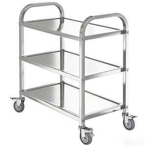 Carrello a Tre Ripiani in Acciaio Inox 201, Fornitura Diretta dalla Fabbrica dello Shandong - Product Image 1