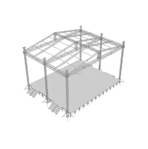 Armazón cuadrado de aluminio modular portátil ESI con capacidad de carga de 500kg para escenarios y eventos al aire libre Instalación rápida Uso versátil - Product Image 1