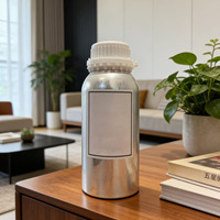 Botellas de Perfume de Aluminio con Recubrimiento Epóxico de Alta Calidad, 250ml 500ml, para Aceites Esenciales, Negras, con Tapón de Rosca Antirrobo