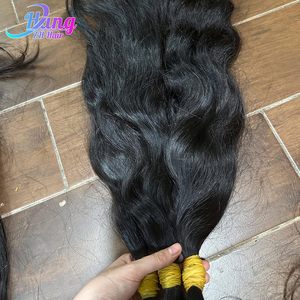Pronto per la spedizione di capelli crudi vietnamiti alla rinfusa naturale capelli lisci extension senza prodotti chimici tagliati da un donatore di capelli umani - Product Image 3