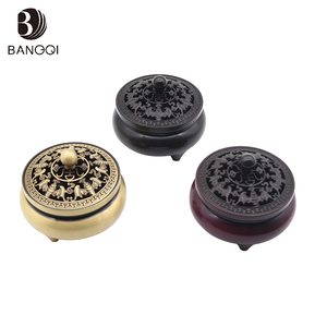 Bouddhiste traditionnel Bronze Antique En Laiton Cuivre <span class=keywords><strong>Bakhoor</strong></span> Brûleur D'<span class=keywords><strong>encens</strong></span> En Chinois - Product Image 2