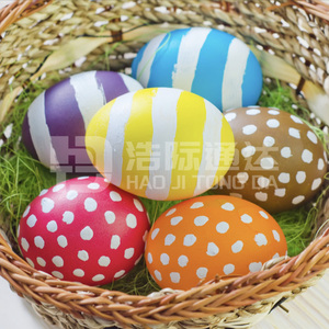 Huevos huecos EPS ligeros, ideales <span class=keywords><strong>para</strong></span> decoración de Pascua DIY, <span class=keywords><strong>relleno</strong></span> de regalo y Material de espuma duradero Ar pintado a mano - Product Image 5