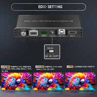 Extenseur KVM HDMI 2.1 8K 70m 230ft sur Cat6a Cat7 avec USB 2.0 RS232 PoE 8K60 4K120 HDR HDCP2.3