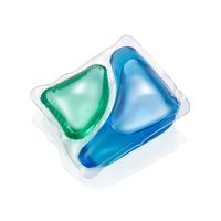 Capsules de lessive jetables à forte vente avec faible mousse, blanchiment facile, nettoyage ultime, parfum longue durée