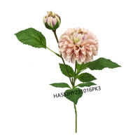 Buket Bunga Peony Buatan Premium Sutra Warna Pink Muda Berkepala Dua dengan Kuncup Untuk Dekorasi Pernikahan dan Rumah DIY