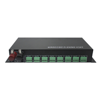Interruptor de Control de luz de DC12-24V, decodificador Dmx de 24 canales, controlador RGB, grabadora DMX512, transmisor de 24 canales para luz de escenario