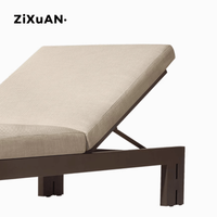 Lit couché extérieur tout en aluminium imperméable à l'eau Hôtel Piscine Chaise longue Extérieur Bord de mer Bain de soleil Lit couché