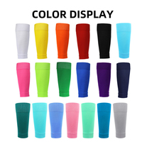 Logo personnalisé Football mollet Compression Manches Sportif enfants Footless Chaussettes Football Jambe Chaussettes Manches