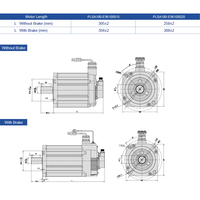 Moteur servo DC PrimoPal à couple élevé avec encodeur 96V 2000 tr/min, moteur servo brushless séparé avec driver pour portail rapide et tourniquet