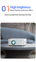 Projecteur LCD portable Y3pro 4K WiFi 6 3500 Lumens HIFI Stéréo pour 5.1 3D Ready Lampe LED pour Home Cinéma et Usage Professionnel