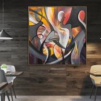 Décoration de la maison Design Original Art mural fait à la main peinture à l'huile abstraite toile peinture à la main