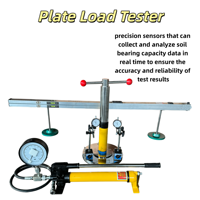 Equipo de Prueba de Carga de Placas de 30KN, 50KN, 100KN para Suelos y Bases de Carreteras, Dispositivo de Prueba de Capacidad Portante para Suelos