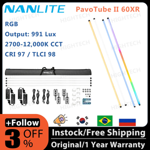 <span class=keywords><strong>Nanlite</strong></span> <span class=keywords><strong>PavoTube</strong></span> II 60XR 8 'RGBWW LED Pixel Tube avec CRMX intégré 2700-12,000K CRI 97 | TLCI 98 - Product Image 2