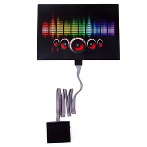 Desain 1000 Panel Kaus El Menyala Dalam Gelap DJ/Panel Equalizer El Kustom/Panel Kaos Led Diaktifkan Musik