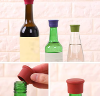 Bouchons de bouteille de vin réutilisables en silicone de qualité alimentaire, ajustement universel pour la plupart des goulots de bouteilles, whisky, vodka, sauce, étanchéité anti-fuite, accessoire de bar indispensable