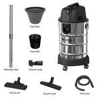 Aspirateur à tambour Rimoo, humide et sec, avec option prise de courant, forte puissance d'aspiration 20Kpa 1200W
