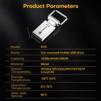 Kodak K112 USB Flash Drive 2,0 64GB Super Mini Pen Drive 64GB Pendrive impermeable a prueba de polvo USB Memory Stick para PC MacBook Car