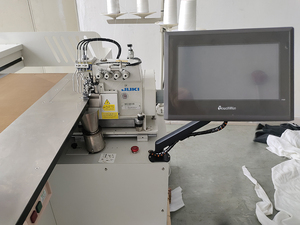Machine à coudre surjeteuse automatique informatisée pour bonnets tricotés, vêtements de protection, lingettes éponge, brosses de nettoyage, moteur à lit plat simple - Product Image 4