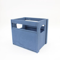Produits promotionnels rectangle forme boîte en bois massif panier de rangement en bois fruits panier de stockage pot de fleurs