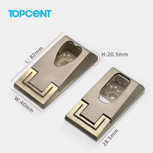 TOPCENT OEM ODM Heart Shaped Wardrobe Tube Hanging Rods Wardrobe Hanging Clothes Tube Support Rail Closet Rod Pole End Bracket