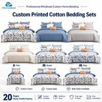 Cloudland, certifié ISO9001, certifié GOTS, draps de lit 100% coton, ensembles de housses de couette, ensemble de literie de luxe, taie d'oreiller, Queen, 3 pièces