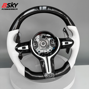 Volante Deportivo de Fibra de Carbono con LED para <span class=keywords><strong>BMW</strong></span> Serie F10 F30 F11 E90 E70 E87 E92 E60 F20 F21 F31 F32 F07 F12 M3 M6 E F M - Product Image 6