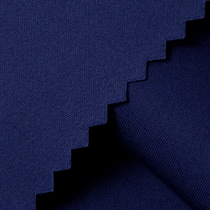 Tela de Camisa de Algodón Peinado Teñido Liso de Alta Calidad 60S Azul Oscuro Satén Tejido para Hombre, Mujer y Niño, Uniforme Clásico con Acabado <span class=keywords><strong>LA</strong></span> - Product Image 4