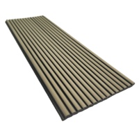Panneau mural 3D en plastique PS PVC le plus écologique, persiennes à charbon de bois faciles à installer pour les murs intérieurs et extérieurs des bureaux et des villas