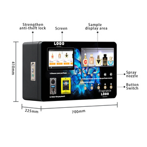 Kode baru Vending-mesin untuk murah 10*120ml instan 10 mesin stiker aroma Qr <span class=keywords><strong>Ml</strong></span> semprotan 8 kepala mesin penjual parfum - Product Image 3