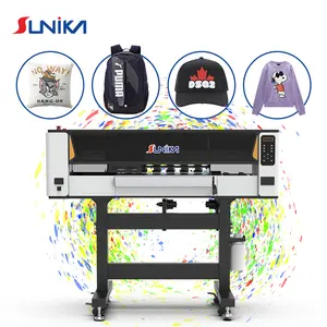 Sunika hiệu suất cao tùy chỉnh pigmentpet 60cm vải Mực Trắng dtf máy in T-Shirt máy in với Epson đầu in