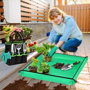Juego de 12 Herramientas de Jardinería de Aluminio Duradero, Kit de Herramientas Manuales de Jardín Resistentes con Bolsa de Almacenamiento - Product Image 4