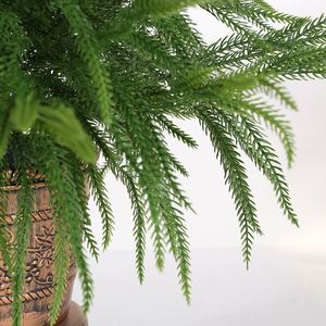 60Cm Simulation artificielle pin de Norfolk bureau petites décorations feuille de saule arbre de noël - Product Image 3