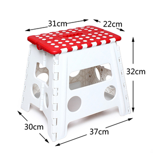 EN14183 32cm 13 pouces pliable Camping tabouret maison stockage tabouret enfants pêche en plein air robuste devoir plastique pliant entrée chambre - Product Image 4