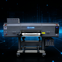 Mesin Printer UV DTF Tiga Kepala I3200 60CM Grosir Pabrik, Printer Inkjet Stiker UV DTF Putih