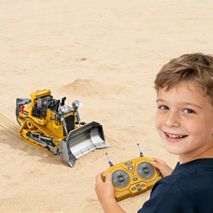 Oferta Especial: Excavadora de Juguete Eléctrica a Control Remoto de <span class=keywords><strong>9</strong></span> Canales, Escala 1:24, Realista, con Orugas de Aleación - Product Image 1