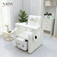 Chaise de pédicure moderne de luxe avec plateau latéral, de haute qualité, en gros, personnalisée, bon marché, à brancher et à utiliser, avec drainage rapide