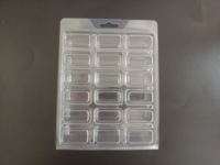 Vente directe d'usine poisson appât paquet emballage intérieur plateau cire fond carte blister emballage cire fondre couvercles Packs à clapet