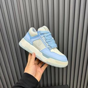 New Luxury Chunky Skate <strong>Sneakers</strong> for Sky Blue <strong>Fat</strong> Laces Bread Shoes Fashion Thick <strong>Sole</strong> Skateboard Trainers Casual Walking Shoes - Product Image 3