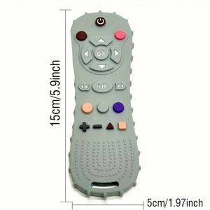 Juguete de Silicona de Grado Alimenticio con Control Remoto de Simulación para la Dentición, Calmante y Anti-mordeduras, con Botones de Silicona de Grado Alimenticio - Product Image 4