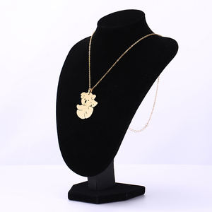 <span class=keywords><strong>Koala</strong></span> lindo collar de las mujeres de oro de acero inoxidable de oro collar de la joyería de moda <span class=keywords><strong>Koala</strong></span> colgante collares Unisex regalo - Product Image 2
