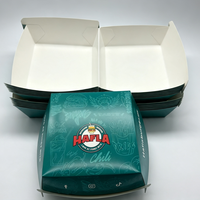 Boîtes à frites jetables écologiques en carton recyclé, boîtes à hamburgers personnalisées pour la restauration rapide
